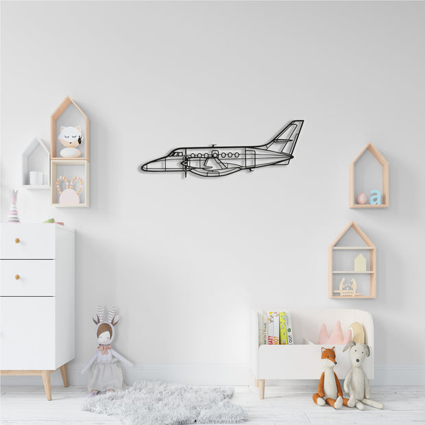 Jetstream 32 Airplane Metal Wall Art