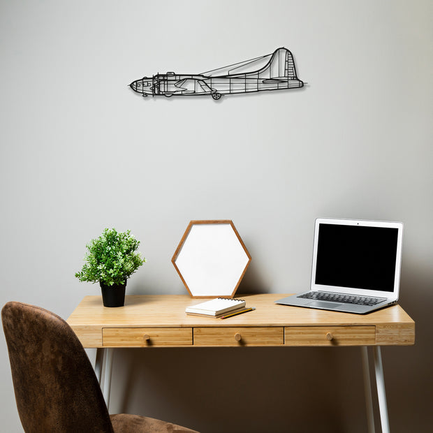Boeing B-17 Flying Fortress Airplane Metal Wall Art
