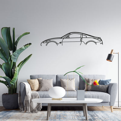 350Z Silhouette-Wandkunst aus Metall