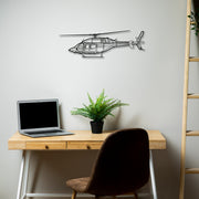 Bell 429 Helicopter Metal Wall Art