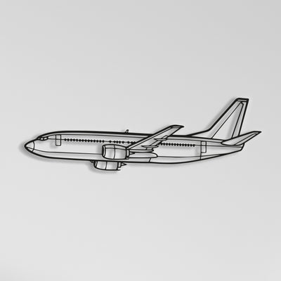 Boeing 737-300 Airplane Metal Wall Art