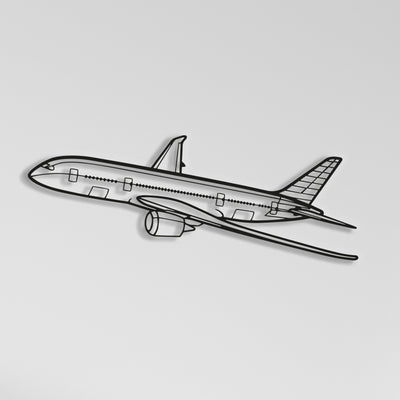 Boeing 787 Airplane Metal Wall Art