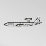 Boeing E-3C Sentry Airplane Metal Wall Art