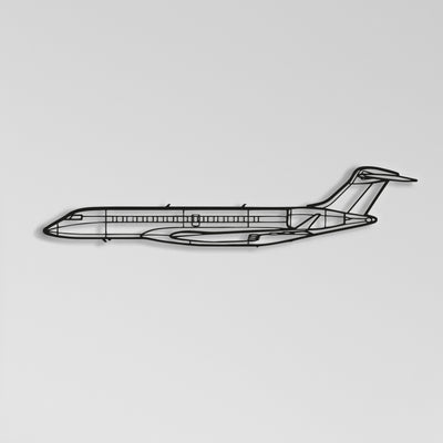 Bombardier Global 7500 Airplane Metal Wall Art