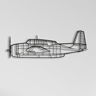 TBM-3E Avenger Plane Metal Wall Art