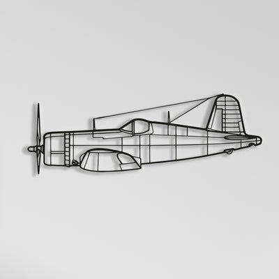 Vought F4U-1A Corsair Airplane Metal Wall Art