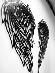 Angel Wings Metal Wall Art, Mur d’ailes en métal, Ailes de bon ange, Décor, Décor en métal pour la maison, Art mural, Décoration murale, Art de la maison, Art de bureau