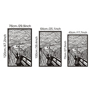 Edvard Munch – Scream Metal Wall Art, Edvard Munch – Skrik Metal Wall Decor, Metal Wall Art, Weltkarte, Housewarminggeschenk, Carte Du Monde