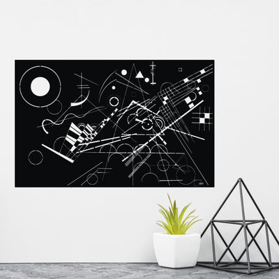 Wassily Kandinsky Composition 8 Metal Wall Art, Metal Wall Art, Metal Wall Decor, Weltkarte, Housewarming Gift, World Map, Carte Du Monde
