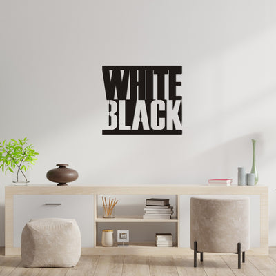 White-Black Metal Wall Art , Black-White Metal Wall Decor, Black&White Metal Wall Art ,Weltkarte, Housewarming Gift, Carte Du Monde