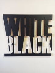 Wandkunst aus weiß-schwarzem Metall, Wanddekoration aus schwarz-weißem Metall, Wandkunst aus schwarz-weißem Metall, Weltkarte, Einweihungsgeschenk, Carte Du Monde
