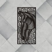 Pferd Metall-Wand-Dekor, dekorative Pferd Wand-Dekor, Metall-Wand-Kunst, Weltkarte, Einweihungsgeschenk, Carte Du Monde, Wohnzimmer-Wand-Dekor