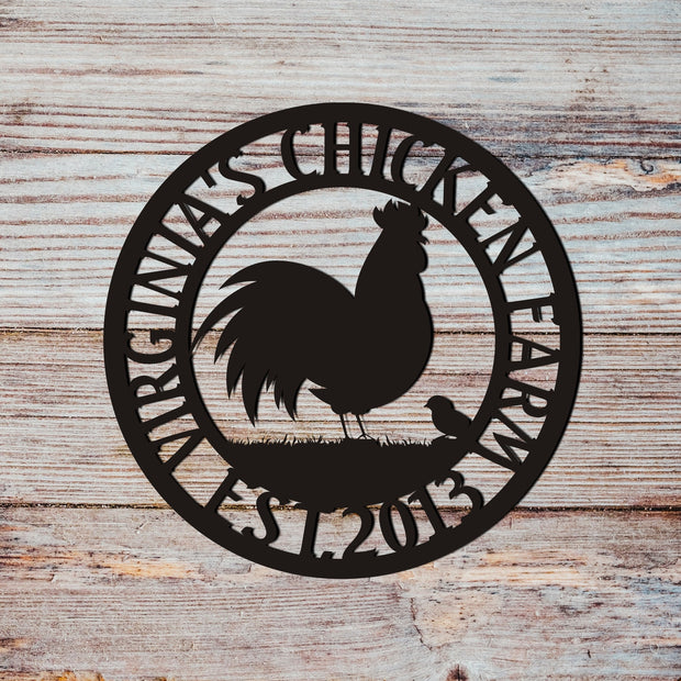 Chicken coop signs, Hen House Sign, Chicken Farm, Farm Metal Sign, Metal Sign Farm, Last Name Sign, Family Name Sign Personalized