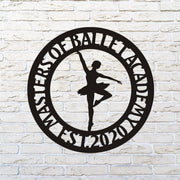 Ballerina-Schild, Ballerina-Dekor, Tanzakademie-Wandkunst, Akademie-Dekor, Tanzgeschenk, Cristmast-Geschenk, personalisiertes Tanzdekor