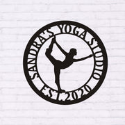Yoga-Zeichen, Yoga-Dekor, Yoga-Akademie-Wandkunst, Studio-Dekor, Yoga-Geschenk, Cristmast-Geschenk, personalisiertes Yoga-Dekor