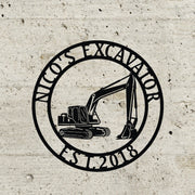 Excavator signs, Excavator Wall Decal, Excavator Wall Art, Excavator Decor