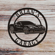 Panneau métallique Corvette C5, panneau Chevrolet, panneau de garage,