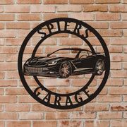 Corvette C7 Metallschild, Chevrolet Schild, Garagenschild,