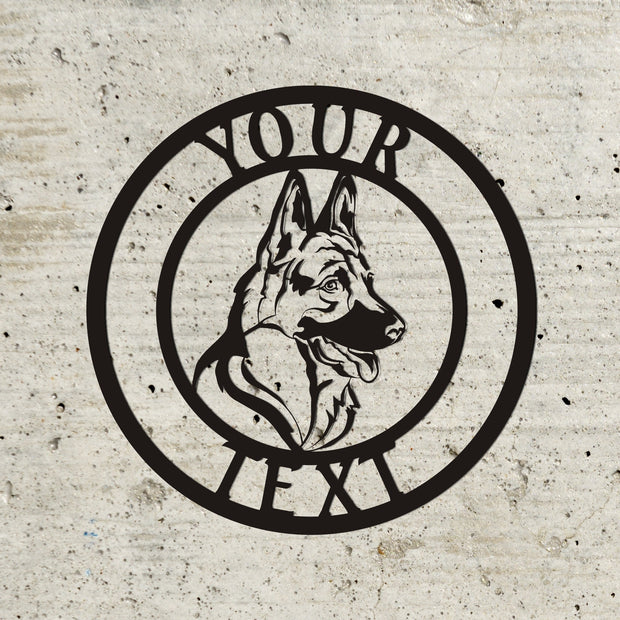 German Shepherd Sign, Dog Sign, Personalized Dog Sign, Pet Sign, Custom Pet Sign, Custom Dog Sign, Kennel Sign, Pet Gift, Dog Name Sign