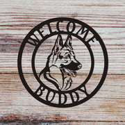 German Shepherd Sign, Dog Sign, Personalized Dog Sign, Pet Sign, Custom Pet Sign, Custom Dog Sign, Kennel Sign, Pet Gift, Dog Name Sign