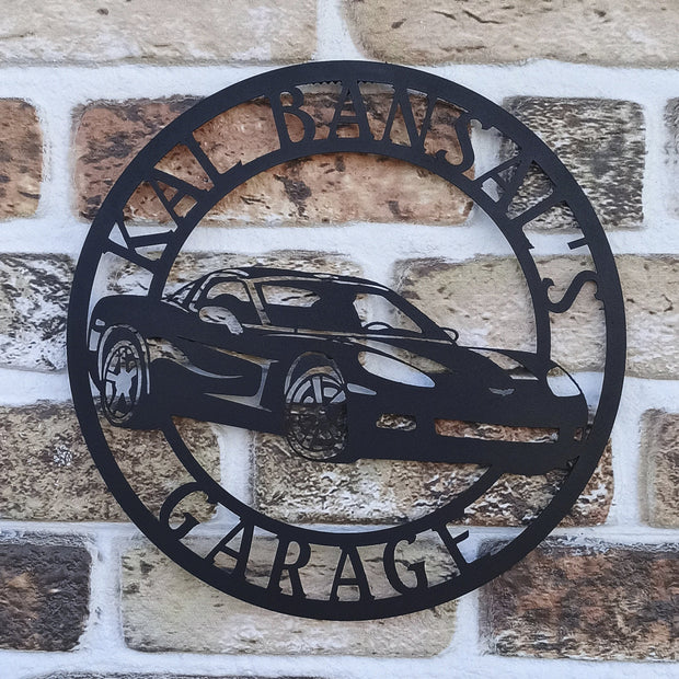 Panneau métallique Corvette C6, panneau Chevrolet, panneau de garage,