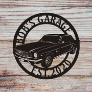 Ford Mustang 1966 Metal Sign, 1966 mustang, Garage Sign, Car Sign, Mustang 2 Door Hardtop