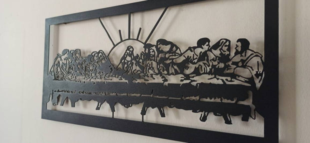 Jesus Last Supper - Metal Wall Art , Leonardo Da Vinci Metal Wall Decor , Christian Metal Wall Art , Da Vinci Art Work , Home Decoration