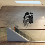 Klimt Kiss Metal Wall Sign , Klimt Kiss Metal Wall Art,Gustav Klimt Metal Wall decor, The Kiss Metal Wall Art, Weltkarte, Housewarming Gift