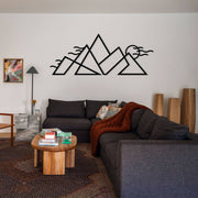 Mountain - Sun Metal Wall Art , Large Mountain Metal Wall Art , Minimalist Wall Sign , Nature Mountain Wall Decor , Hill Metal Decor