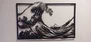 Hokusai The Great Wave of Kanagawa Metal Wall Art , Great Wave Metal Wall Decor , Kanagawa Oki Nami Ura Metal Wall Art , Hokusai Katsushika