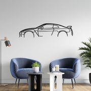 Art mural en métal silhouette Nissan GTR35