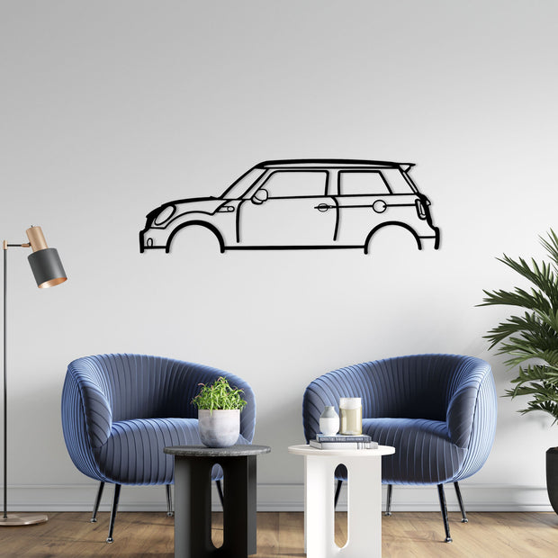 John Cooper Works Silhouette Metal Wall Art