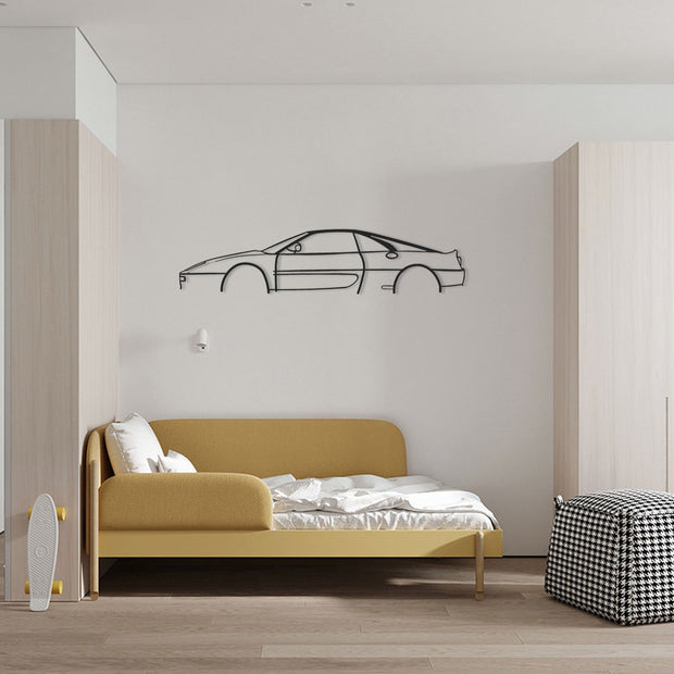 Ferrari F355 Silhouette Metallwandkunst