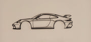 Art mural en métal silhouette 911 GT3 RS