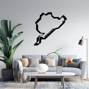 Panneau métallique de carte du Nürburgring, Formule 1 F1 Grandprix Metal Wall Art, Carte de course Décor mural en métal, Décor mural en métal du Nürburgring