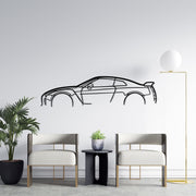 Art mural en métal silhouette Nissan GTR35