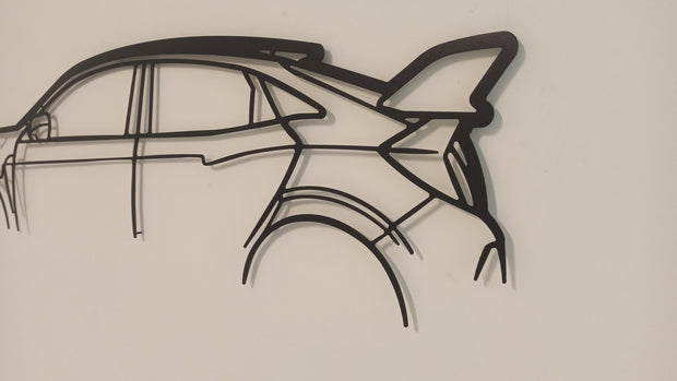 Civic Type-R Silhouette Metal Wall Art