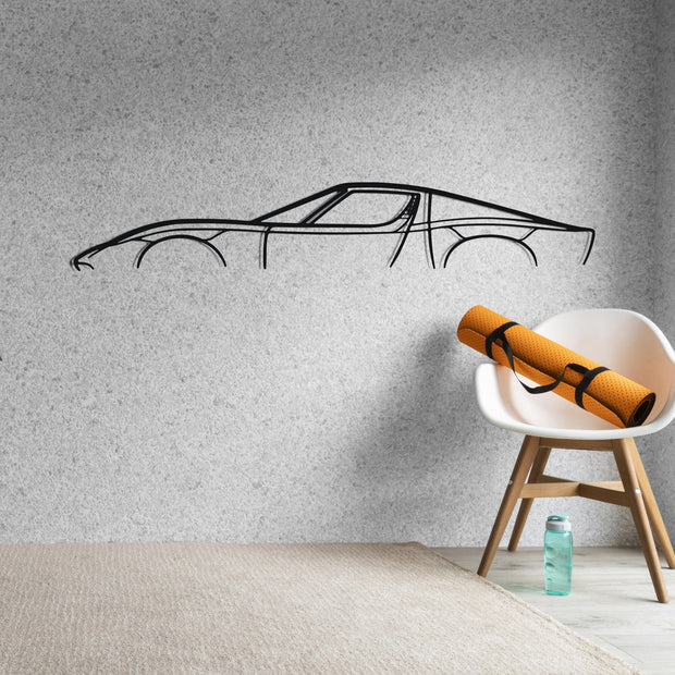 Lamborghini Miura Silhouette Art mural en métal