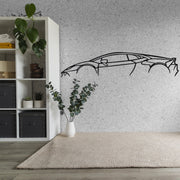 Lamborghini Huracan Silhouette Metallwandkunst