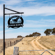 Signe personnalisé de mur de thème de ferme de cheval, art personnalisé de mur de ferme de thème de cheval, signe personnalisé de ferme, signe personnalisé en métal de cheval