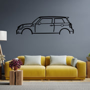 John Cooper Works Silhouette Metal Wall Art