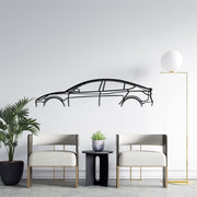 Tesla Model 3 Silhouette Metal Wall Art