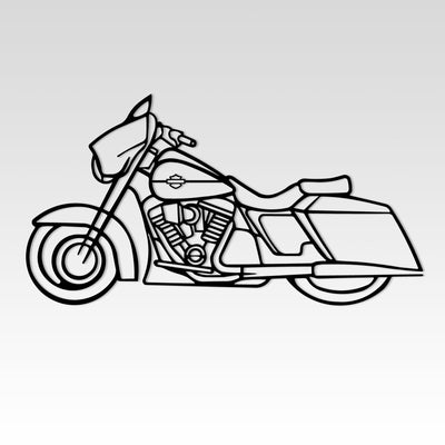 Harley Davidson Silhouette Metal Wall Art