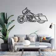 Harley Davidson Silhouette Metallwandkunst