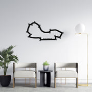 Australia Grandprix Map Metal Sign , Formula One F1 Grandprix Metal Wall Art , F1 Australia Map Metal Wall Decor