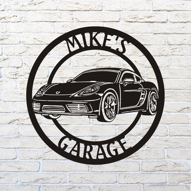 Custom 718 Cayman Theme Metal Wall Sign , 718 Cayman Metal Wall Art , Custom Cayman Garage Sign , Personalized Garage Family Sign