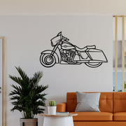 Harley Davidson Silhouette Metallwandkunst