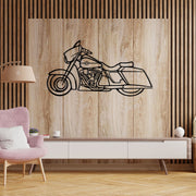 Harley Davidson Silhouette Metallwandkunst