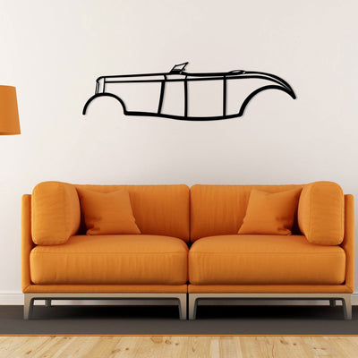 Ford Roadster 1932 Silhouette Metal Wall Art
