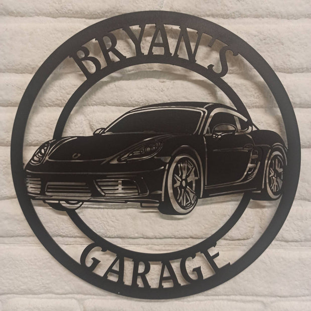 Custom 718 Cayman Theme Metal Wall Sign , 718 Cayman Metal Wall Art , Custom Cayman Garage Sign , Personalized Garage Family Sign